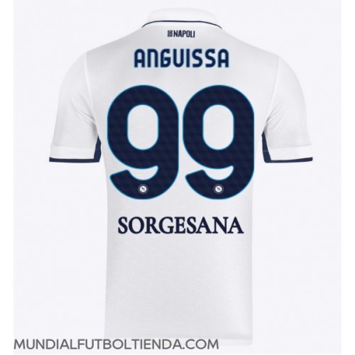 Camiseta SSC Napoli Frank Anguissa #99 Segunda Equipación Replica 2024-25 mangas cortas